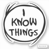 セウス博士 | Thing One Thing Two – 私は物事を知っている シール (正面)