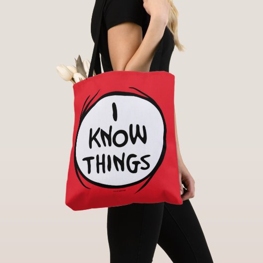 セウス博士 | Thing One Thing Two – 私は物事を知っている トートバッグ (クローズアップ)