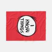 セウス博士 | Thing One Thing Two – 私は物事を知っている フリースブランケット (正面(横))