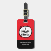 セウス博士 | Thing One Thing Two – 私は物事を知っている ラゲッジタグ (正面縦)