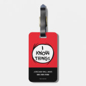 セウス博士 | Thing One Thing Two – 私は物事を知っている ラゲッジタグ (裏面縦)