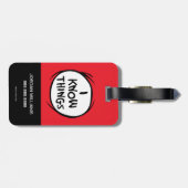 セウス博士 | Thing One Thing Two – 私は物事を知っている ラゲッジタグ (裏面横)