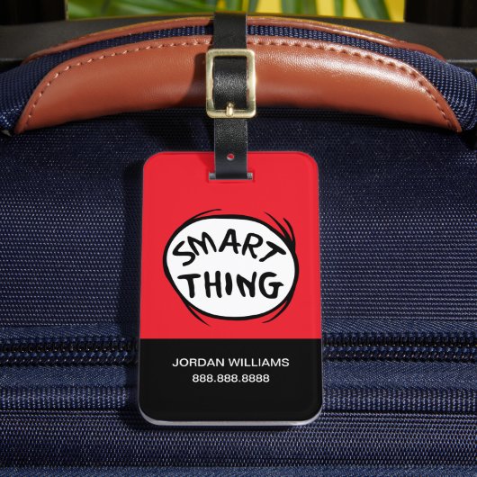 セウス博士 | Thing One Thing Two - 頭が切れる Thing ラゲッジタグ (正面インサイチュ2)