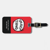 セウス博士 | Thing One Thing Two - 頭が切れる Thing ラゲッジタグ (正面横)