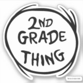 セウス博士 | Thing One Thing Two - 2年生Thing シール (正面)