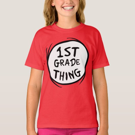 セウス博士 | Thing One Thing Two - First Grade Thing Tシャツ (正面)