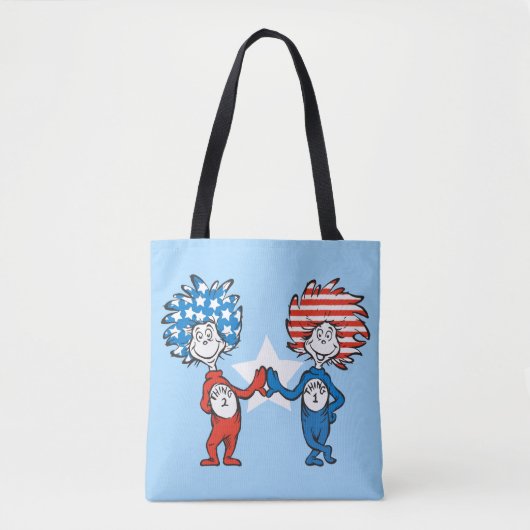 セウス博士 | Thing One Thing Two Patriotic Graphic トートバッグ (正面)