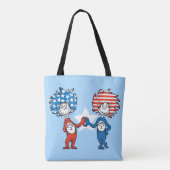 セウス博士 | Thing One Thing Two Patriotic Graphic トートバッグ (裏面)