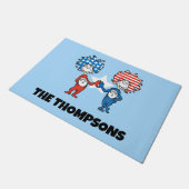 セウス博士 | Thing One Thing Two Patriotic Graphic ドアマット (アングル)