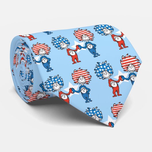 セウス博士 | Thing One Thing Two Patriotic Graphic ネクタイ (ロール)