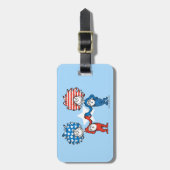セウス博士 | Thing One Thing Two Patriotic Graphic ラゲッジタグ (正面縦)