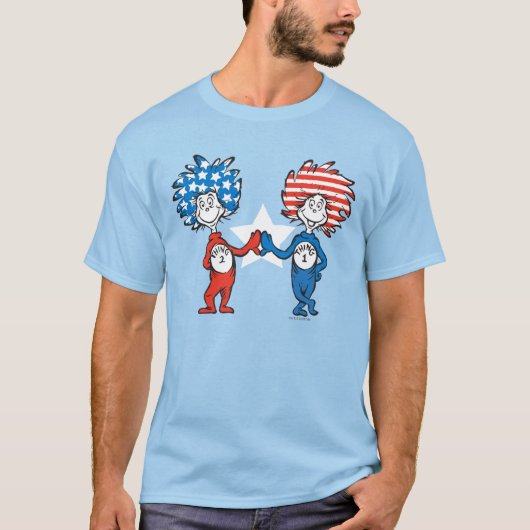 セウス博士 | Thing One Thing Two Patriotic Graphic Tシャツ (正面)