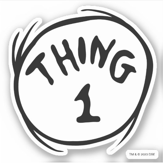 セウス博士 | Thing One Thing Two - Thing One シール (正面)