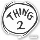 セウス博士 | Thing One Thing Two - Thing Two シール (正面)