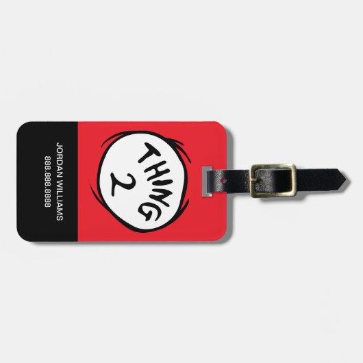 セウス博士 | Thing One Thing Two - Thing Two ラゲッジタグ (正面横)