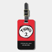 セウス博士 | Thing One Thing Two - Thing Two ラゲッジタグ (正面縦)