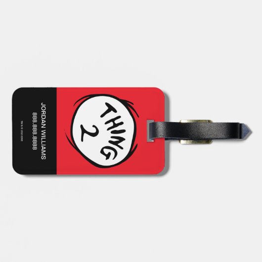 セウス博士 | Thing One Thing Two - Thing Two ラゲッジタグ (裏面横)