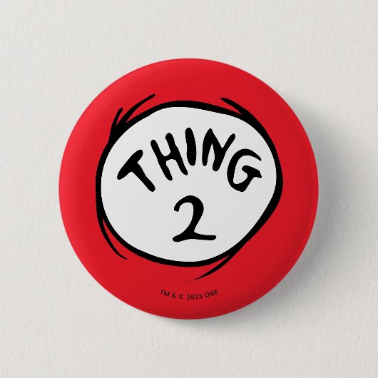 セウス博士 | Thing One Thing Two - Thing Two 缶バッジ (正面)