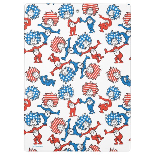 セウス博士 | Thing One Thing Two US Flag Pattern クリップボード (裏面)