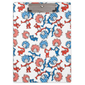 セウス博士 | Thing One Thing Two US Flag Pattern クリップボード (正面)