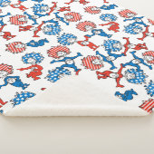 セウス博士 | Thing One Thing Two US Flag Pattern シェルパブランケット (3/4)