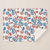 セウス博士 | Thing One Thing Two US Flag Pattern シェルパブランケット (正面(横))