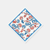 セウス博士 | Thing One Thing Two US Flag Pattern スタンダードカクテルナプキン (角)