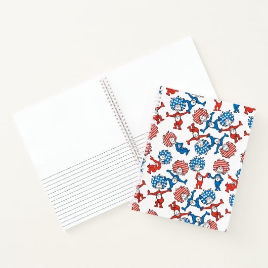 セウス博士 | Thing One Thing Two US Flag Pattern ノートブック (内部)