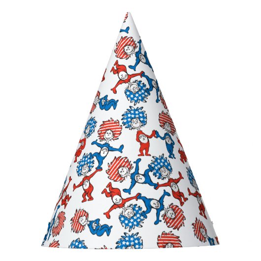セウス博士 | Thing One Thing Two US Flag Pattern パーティーハット (正面)