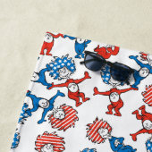 セウス博士 | Thing One Thing Two US Flag Pattern ビーチタオル (インサイチュ)