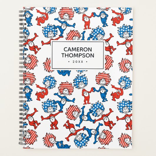セウス博士 | Thing One Thing Two US Flag Pattern プランナー手帳 (正面)