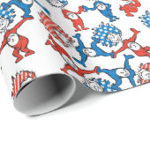 セウス博士 | Thing One Thing Two US Flag Pattern ラッピングペーパー (ロールコーナー)