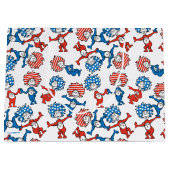 セウス博士 | Thing One Thing Two US Flag Pattern ラージペーパーバッグ (正面)