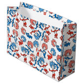 セウス博士 | Thing One Thing Two US Flag Pattern ラージペーパーバッグ (正面アングル)