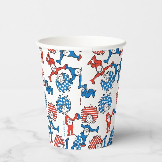 セウス博士 | Thing One Thing Two US Flag Pattern 紙コップ (右)