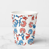 セウス博士 | Thing One Thing Two US Flag Pattern 紙コップ (正面)