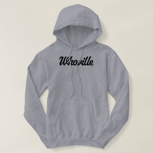 セウス博士 | Who-villeスクリプトロゴTシャツ パーカ (デザイン正面)