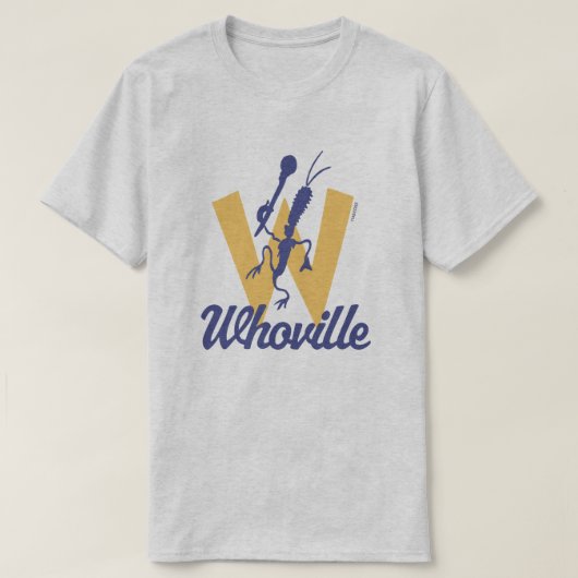 セウス博士 | Who-ville Wロゴ Tシャツ (デザイン正面)