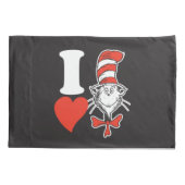 セウス・バレンタイン | Iハート帽子の中の猫 枕カバー (裏面-左)