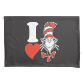 セウス・バレンタイン | Iハート帽子の中の猫 枕カバー (正面左)