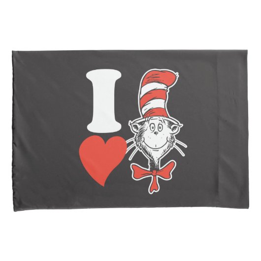 セウス・バレンタイン | Iハート帽子の中の猫 枕カバー (正面右)