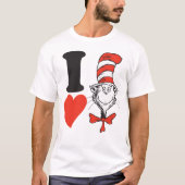 セウス・バレンタイン | Iハート帽子の中の猫 Tシャツ (正面)