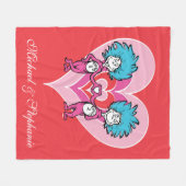 セウス・バレンタイン | Thing 1 Thing 2 フリースブランケット (正面(横))