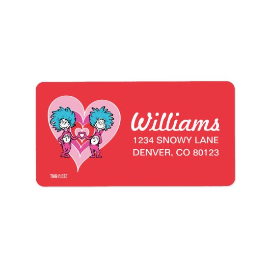 セウス・バレンタイン | Thing One Thing Two ラベル (正面)