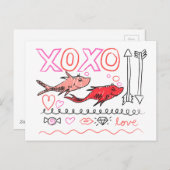 セウス・バレンタイン | XOXOデザイン シーズンポストカード (正面/裏面)