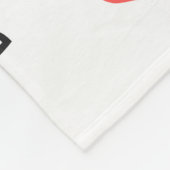 セウス・バレンタイン | XOXOデザイン フリースブランケット (角)