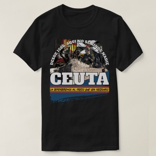 セウタを守れ Tシャツ (デザイン正面)