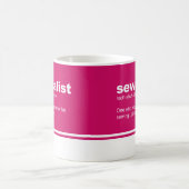 セウチアリストおもしろい裁縫モダンタイポグラフィコーヒー コーヒーマグカップ (中央)