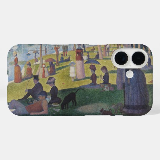 セウラのサンデー ラ・グランド・ジャテ 美術 Case-Mate iPhoneケース (裏面 (横))