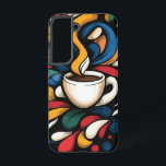 セウリアンフローラ SAMSUNG GALAXY S22ケース<br><div class="desc">暗はっきりした色のコントラストとオレンジ白熱［赤熱］光を放つ色の花のアイボリー。</div>